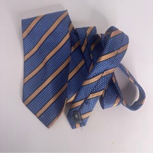 Set of Two striped vintage ties Daniel de Cason and other silk 58 inches‎ bundle